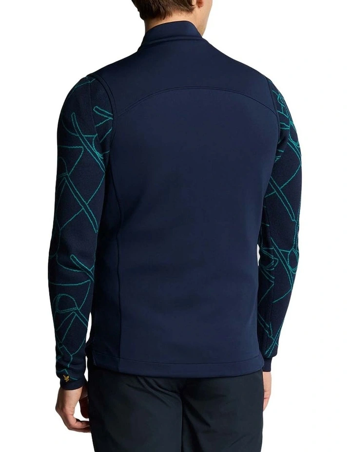 Lyle & Scott Hybrid Quilted Full Zip Vest - Ryder Blue image 2