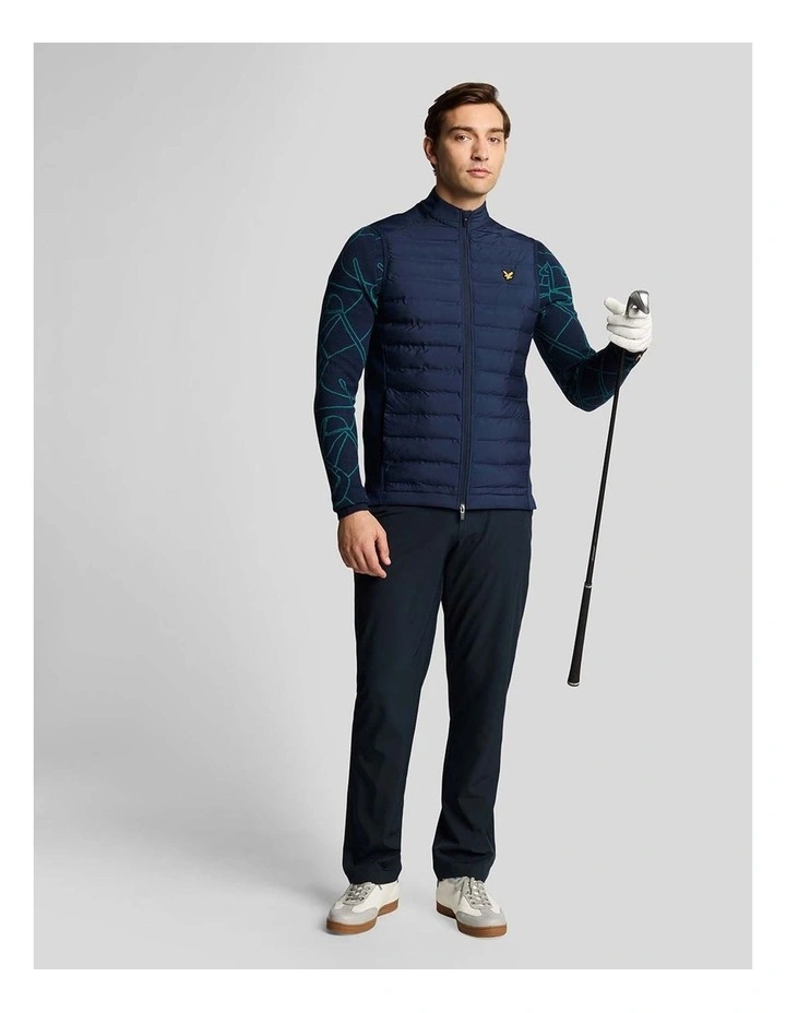 Lyle & Scott Hybrid Quilted Full Zip Vest - Ryder Blue image 4