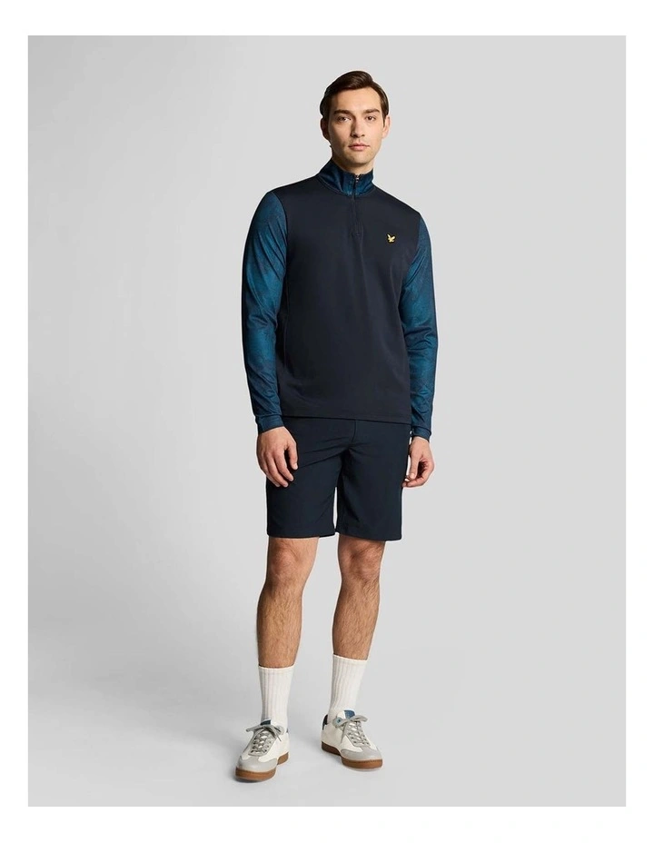Printed Contour Golf Midlayer Jersey in Dark Navy image 4