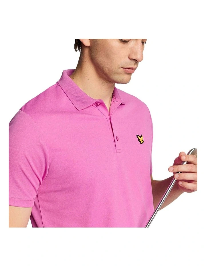 Golf Tech Shirt in Contour Pink image 3
