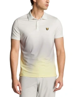 Gradient Polo Shirt in White