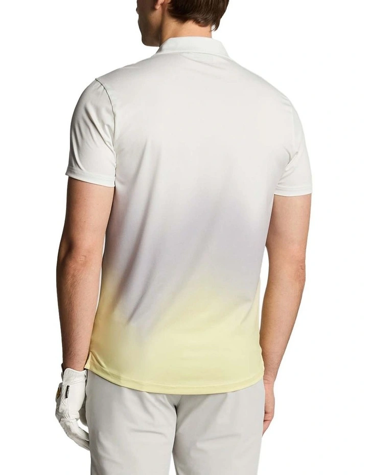 Gradient Polo Shirt in White image 2