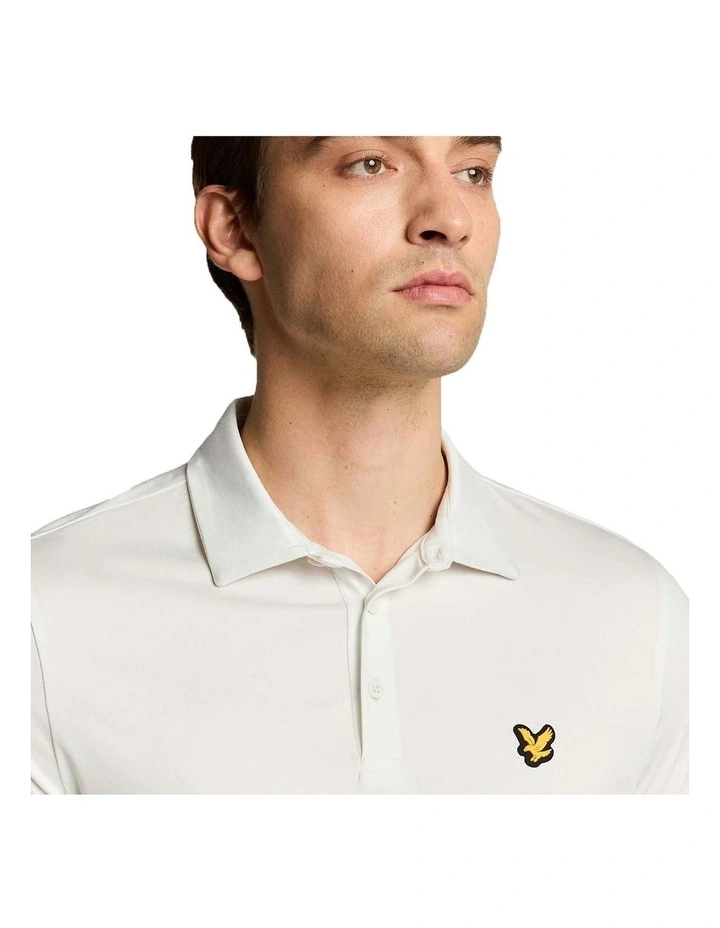 Gradient Polo Shirt in White image 3