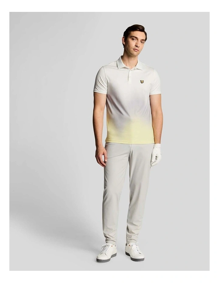 Gradient Polo Shirt in White image 4