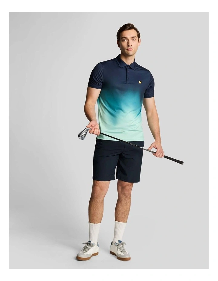 Gradient Polo Shirt in Dark Navy image 4