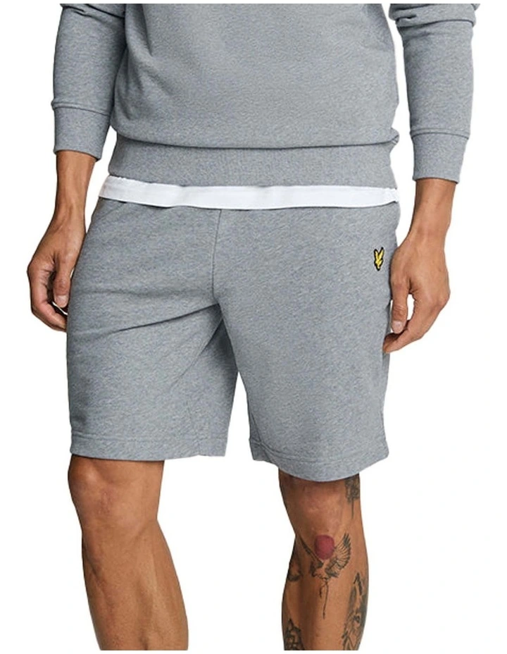 Sweat Shorts in Mid Grey Marl image 1