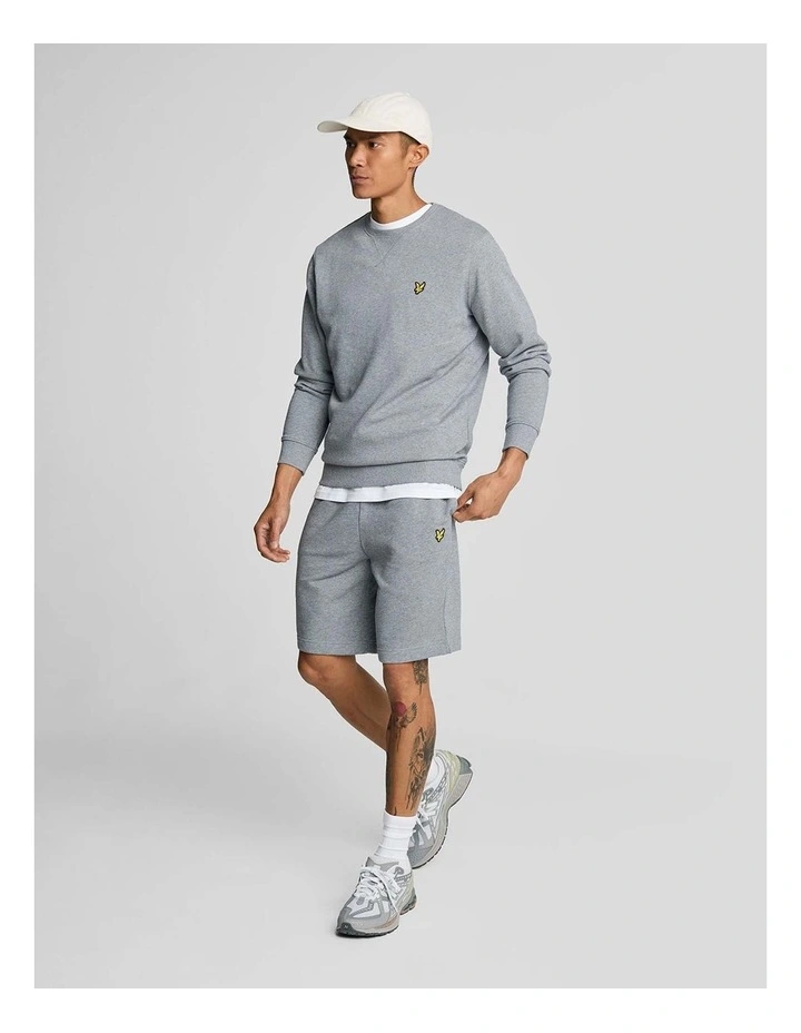Sweat Shorts in Mid Grey Marl image 4
