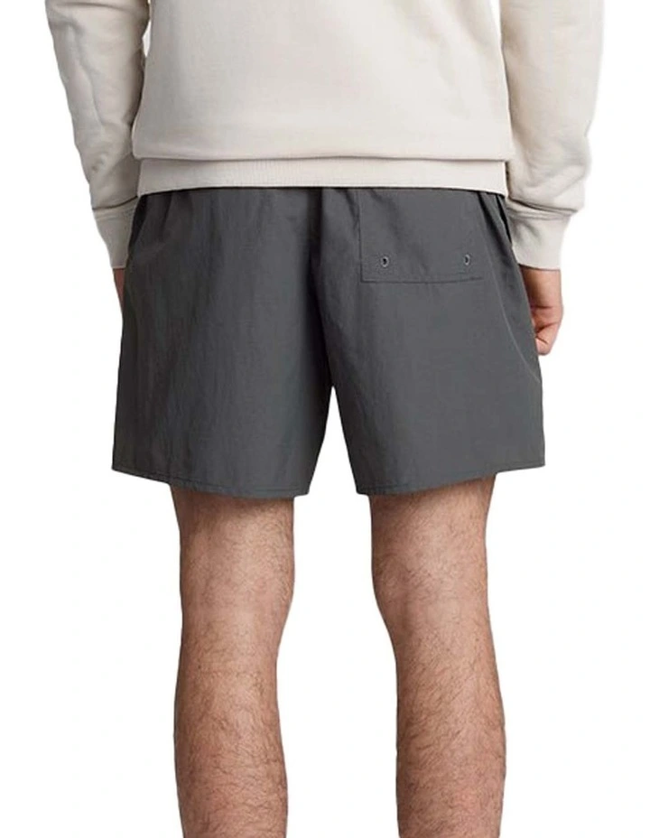 Plain Swim Shorts in Gunmetal image 2