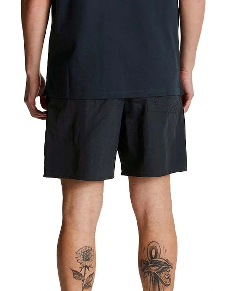 Plain Swim Shorts in Dark Navy image 2