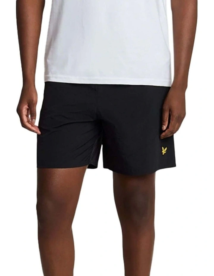 Plain Swim Shorts in Jet Black image 1