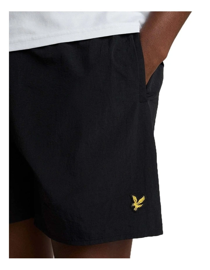 Plain Swim Shorts in Jet Black image 3