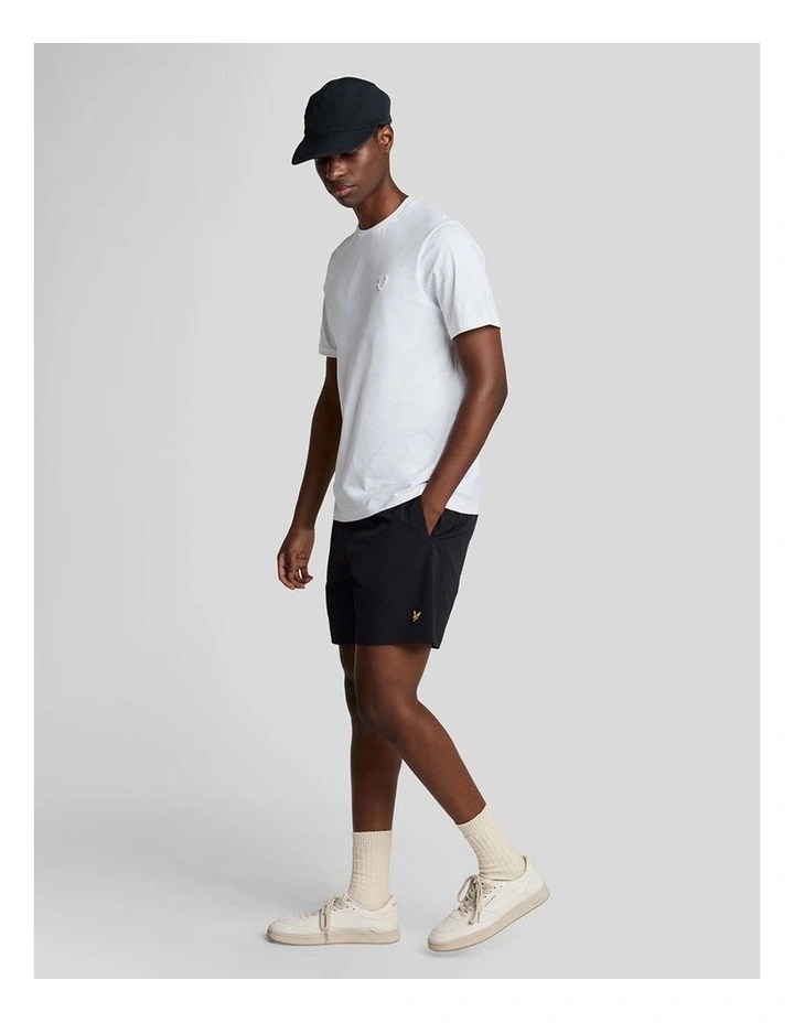 Plain Swim Shorts in Jet Black image 4