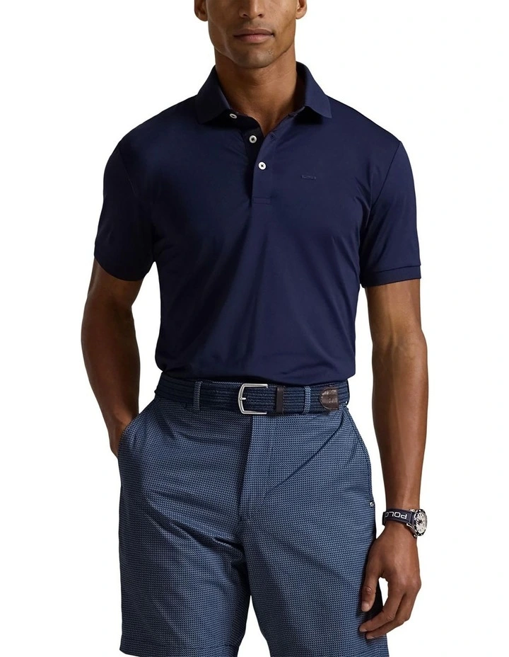 Rlx Lightweight Airflow Jersey Polo Shirt in Refined Navy image 1