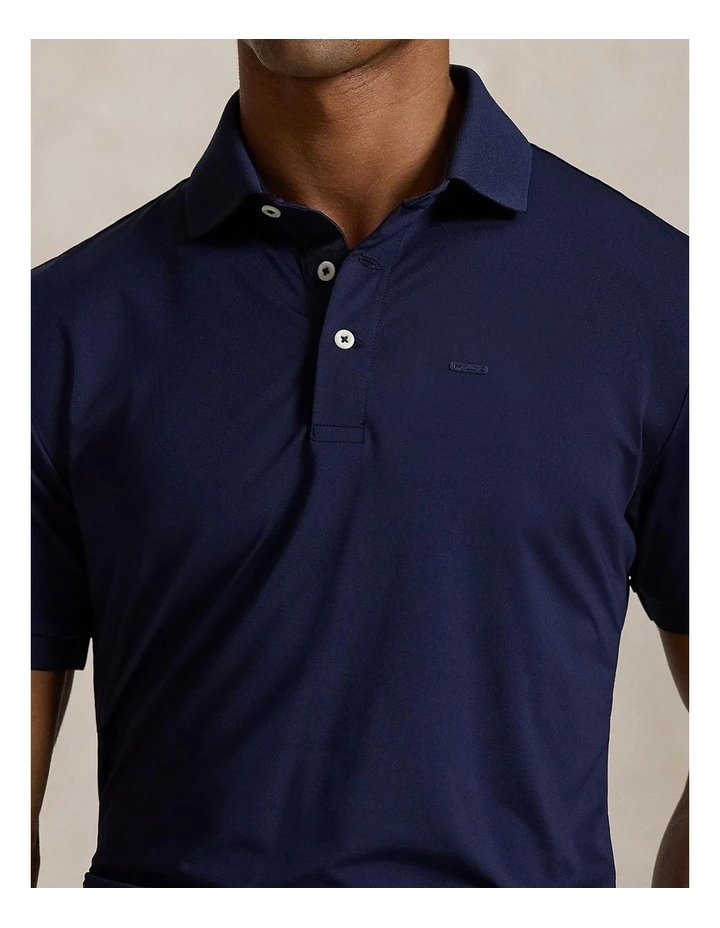 Rlx Lightweight Airflow Jersey Polo Shirt in Refined Navy image 3