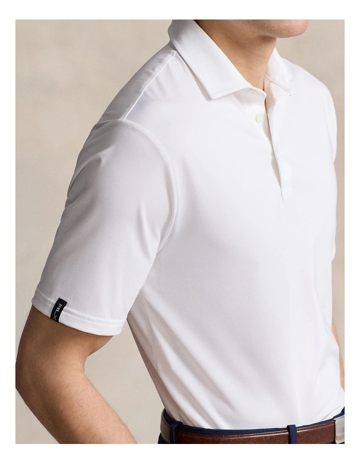 RLX Classic Fit Performance Polo Shirt in Ceramic White image 3