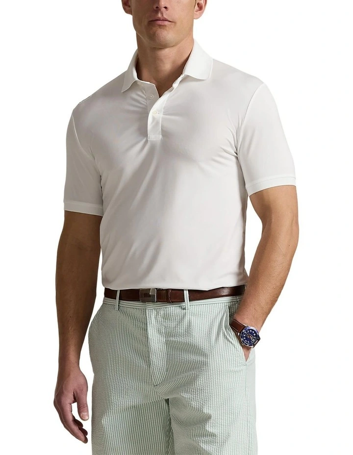 Rlx Lightweight Airflow Jersey Polo Shirt in Ceramic White image 1