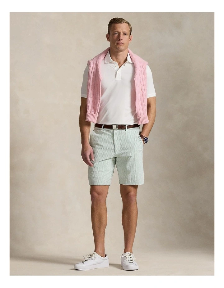 Rlx Lightweight Airflow Jersey Polo Shirt in Ceramic White image 4