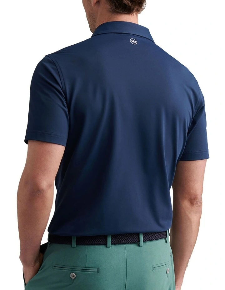Soul Performance Mesh Golf Polo Shirt in Navy image 2