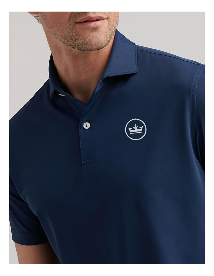 Soul Performance Mesh Golf Polo Shirt in Navy image 4