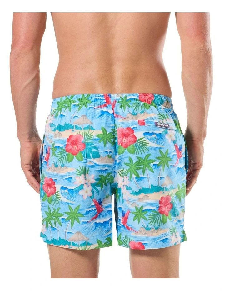 S2 Retro Surf Swim Short in Multi image 2