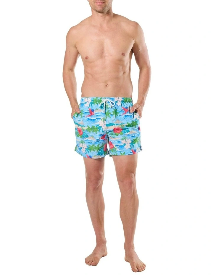 S2 Retro Surf Swim Short in Multi image 4