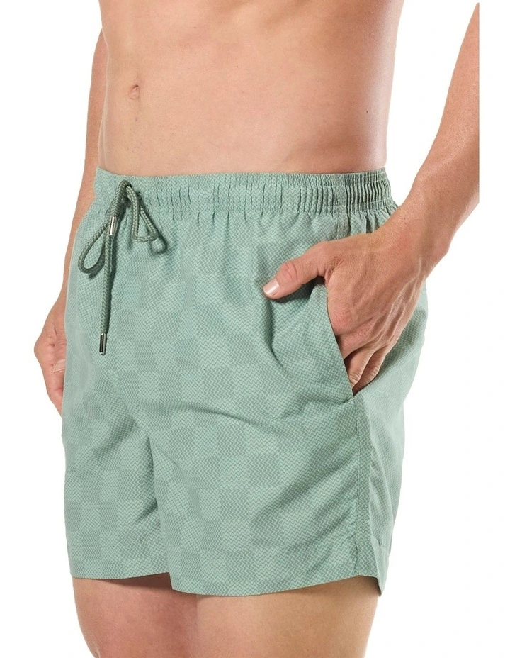 In Waves Swim Shorts Quick Dry in Sage image 3