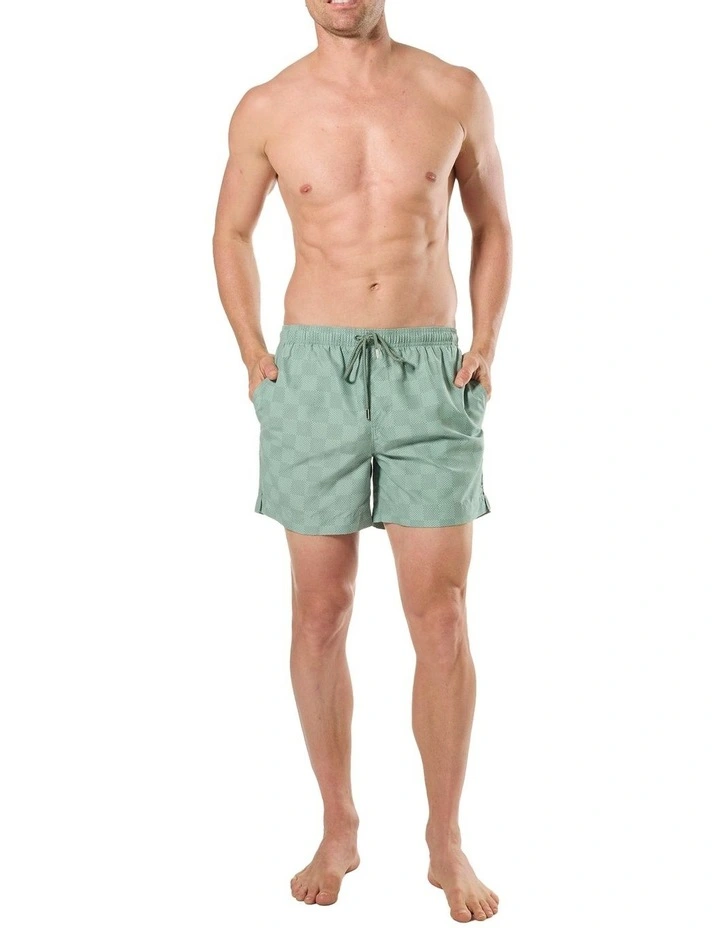 In Waves Swim Shorts Quick Dry in Sage image 4
