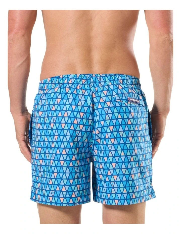 Ocean Mosaic Swim Shorts in Blue image 2