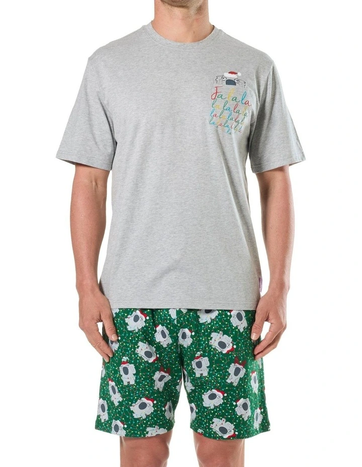 Christmas Koala Pyjama Set in Multi image 1