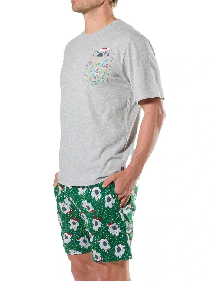 Christmas Koala Pyjama Set in Multi image 3
