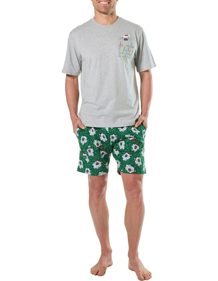 Christmas Koala Pyjama Set in Multi image 4