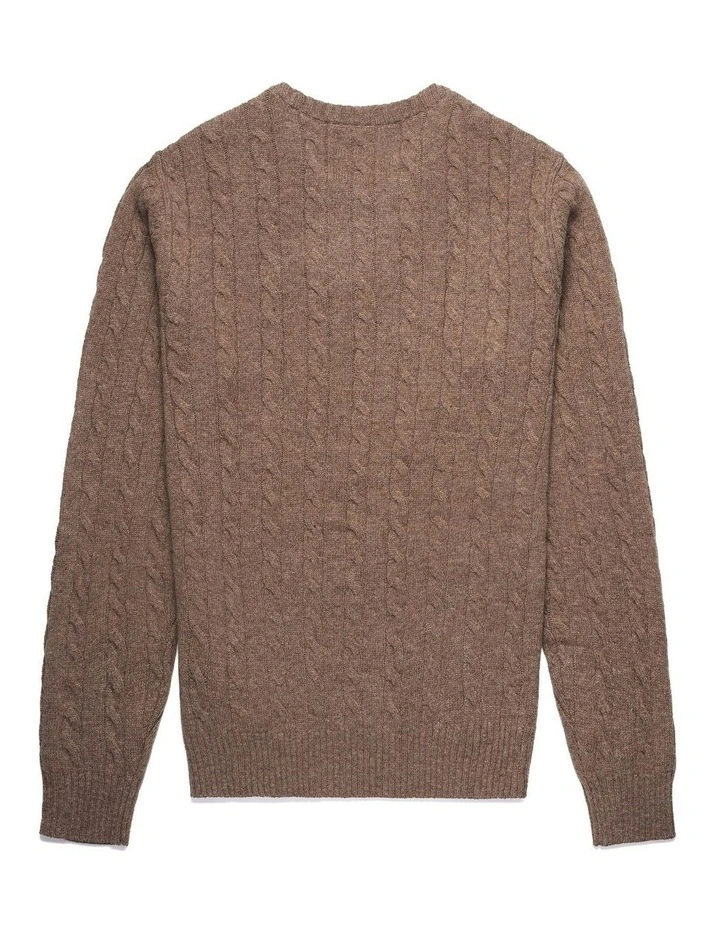 Herbie Knit Pullover in Brown image 2