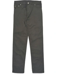 Robe di Jorman Peached Gabardine Pants in Grey