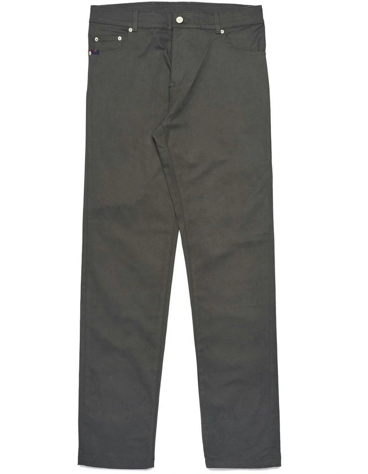 Robe di Jorman Peached Gabardine Pants in Grey image 1
