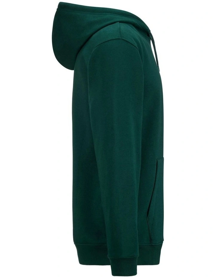 Authentic Shala Fleece Hoodie in Green image 3