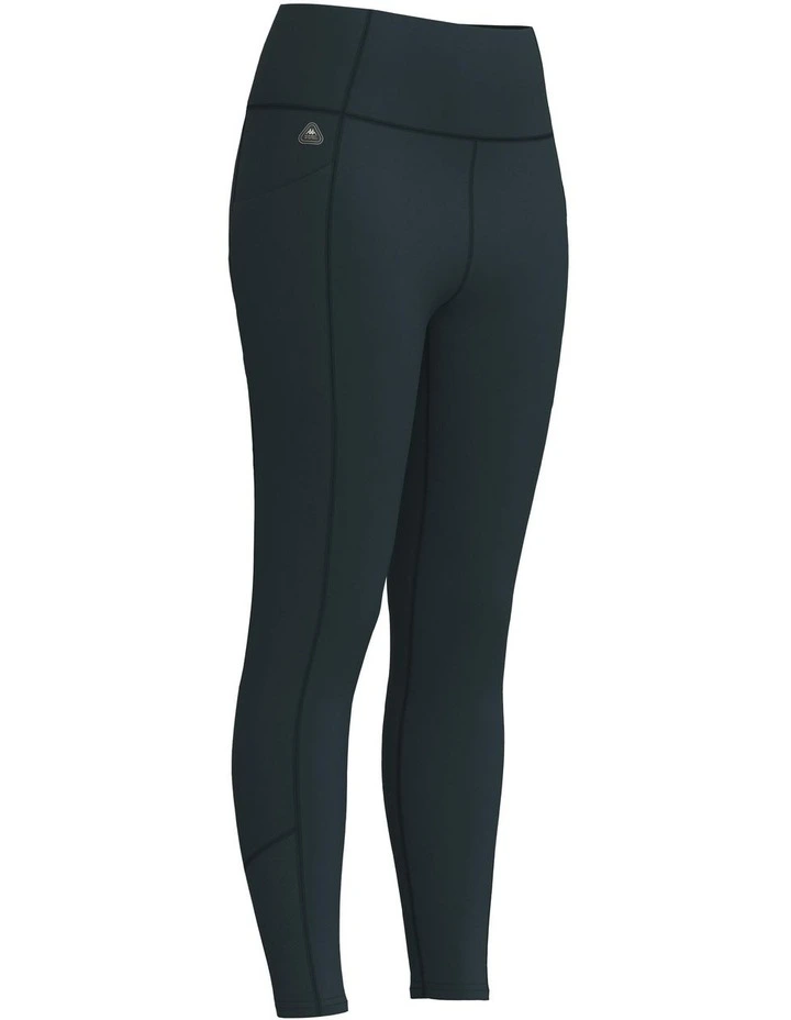 Leonora High Rise 7/8 Leggings With 2 Side Pockets in Carbon-Blue Infinity image 5