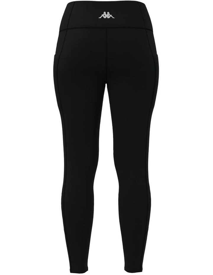 Leonora High Rise 7/8 Leggings With 2 Side Pockets in Black image 6