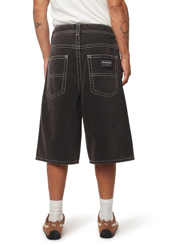 A6 Big Stitch Shorts Frank in Black image 2