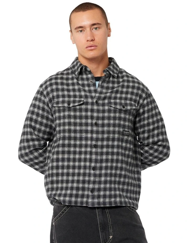 Hardware Flannie Shirt in Black image 2