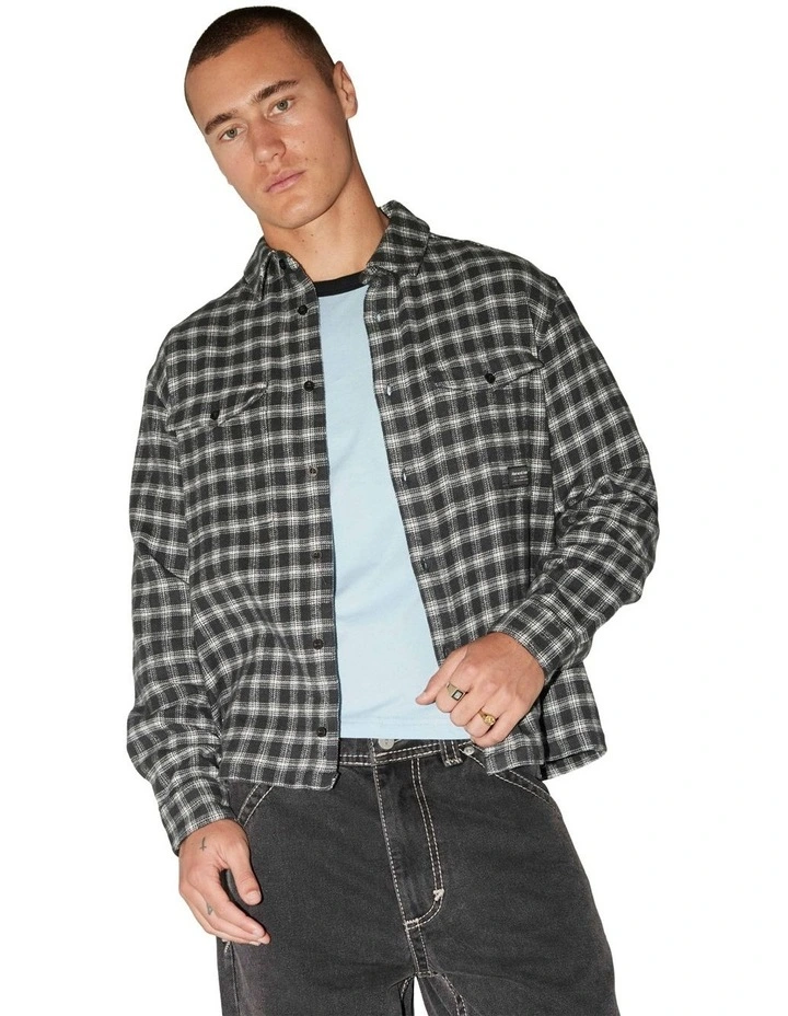Hardware Flannie Shirt in Black image 5