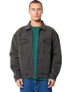 A6 Toretto Canvas Jacket in Black Magic