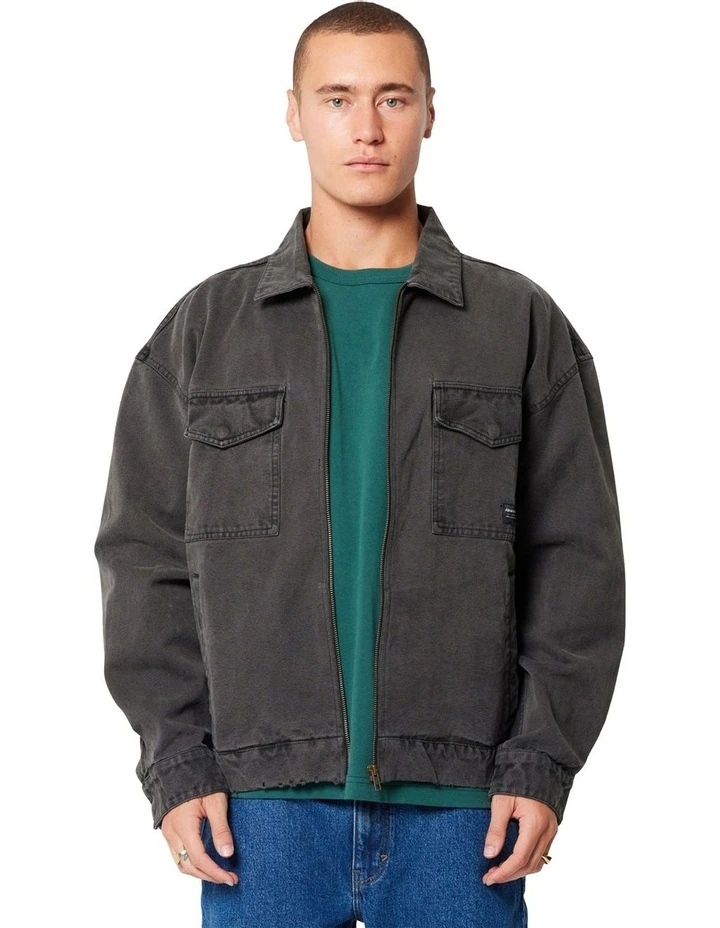 A6 Toretto Canvas Jacket in Black Magic image 1