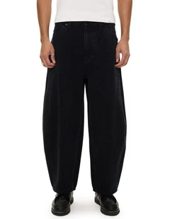 A6 Big Cocoon Skyler Pant in Black