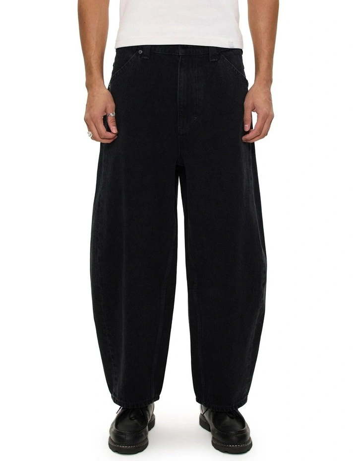 A6 Big Cocoon Skyler Pant in Black image 1