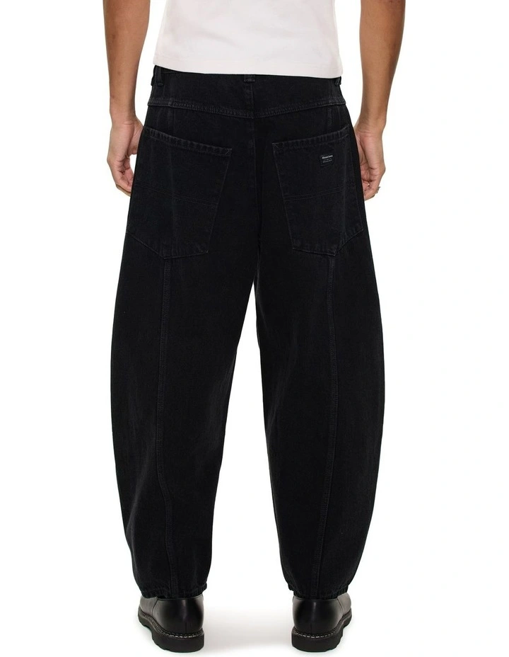 A6 Big Cocoon Skyler Pant in Black image 2