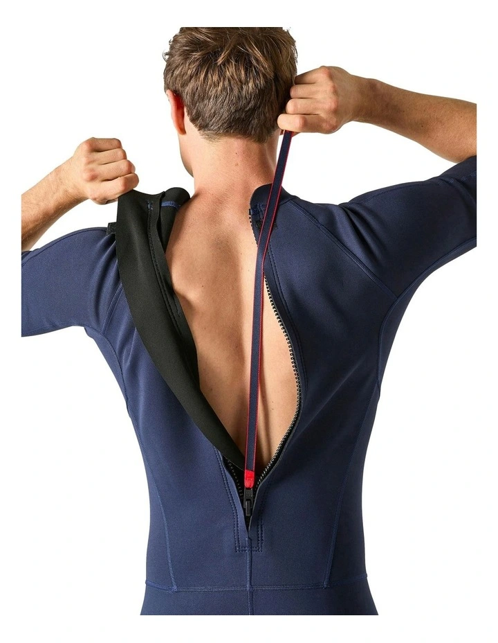 Neoprene Shorty Surfing Wetsuit in Navy Blue image 4