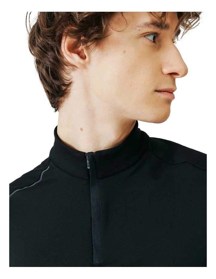 Run Warm Long Sleeved Running T-shirt in Black image 5