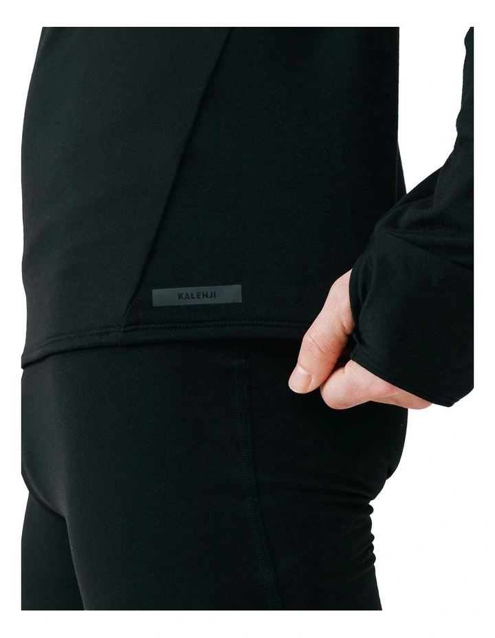 Run Warm Long Sleeved Running T-shirt in Black image 6