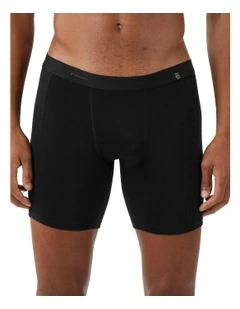 Mountain Trekking Merino Wool Boxer Shorts in Black