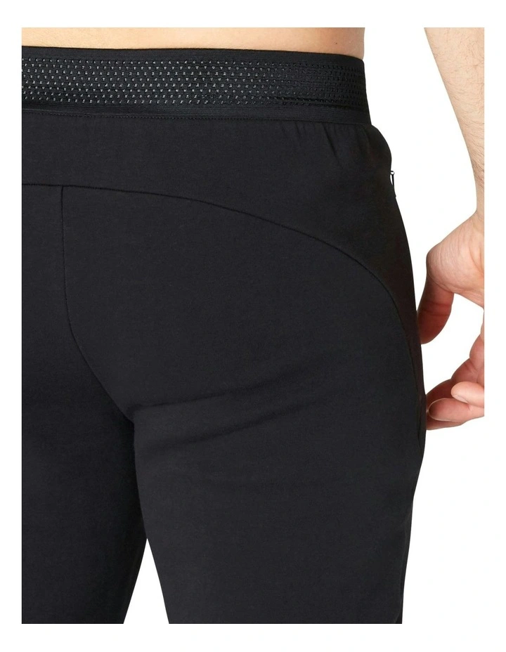 Fitness Majority Cotton Slim Jogging Bottoms in Black image 4